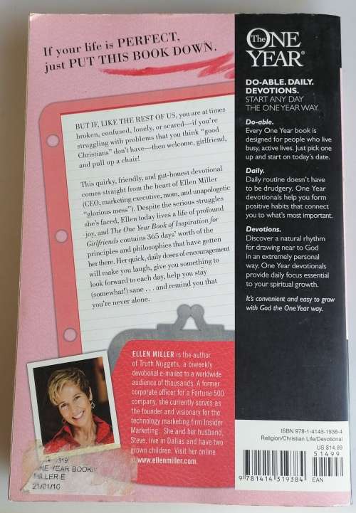 The one year book of inspiration for girlfriends by Ellen Miller