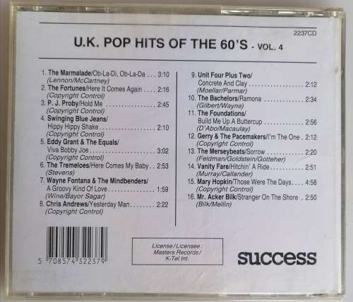 UK pop hits of the 60`s cd