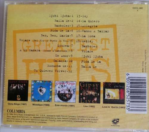 Gipsy Kings - Greatest hits cd