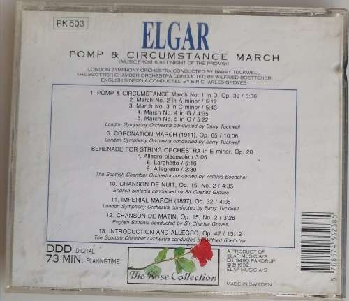 Elgar Pomp and circumstance march cd