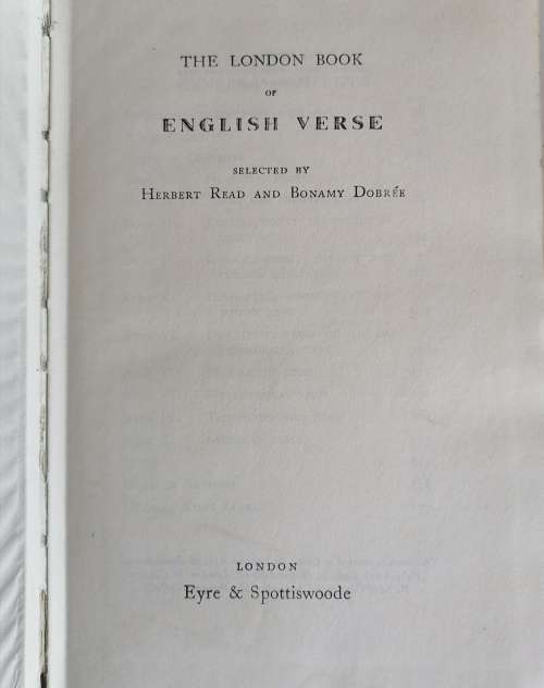 The London book of English verse
