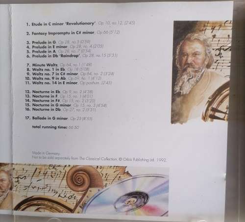 Chopin piano classics cd