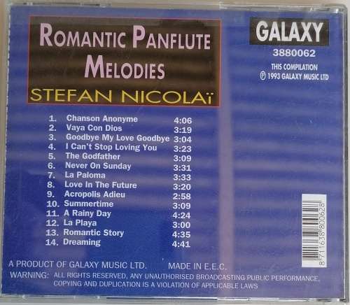 Romantic panflute melodies cd