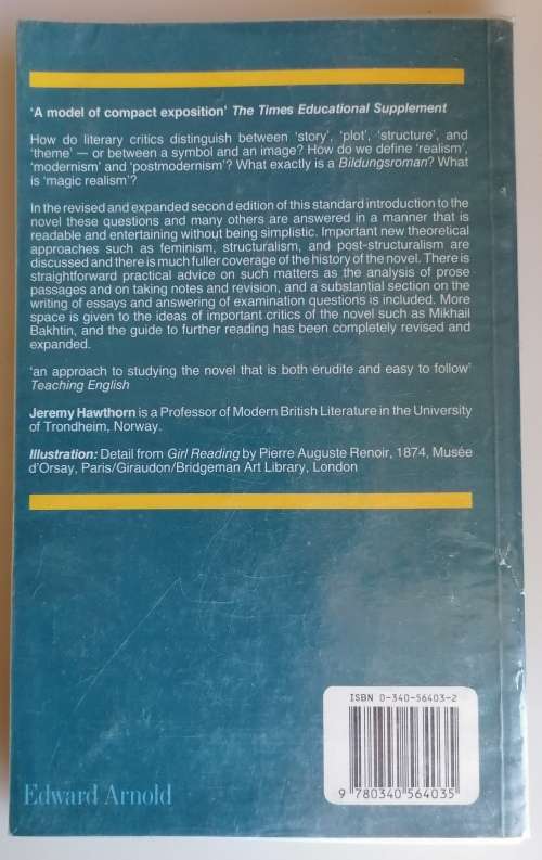 Studying the novel, an introduction by Jeremy Hawthorn