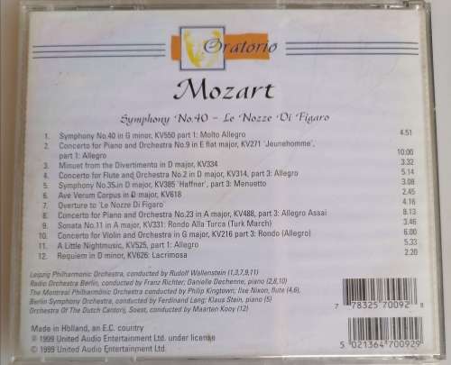 Mozart - Le nozze di figaro cd
