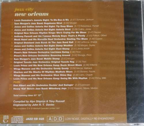Jazz city New Orleans cd