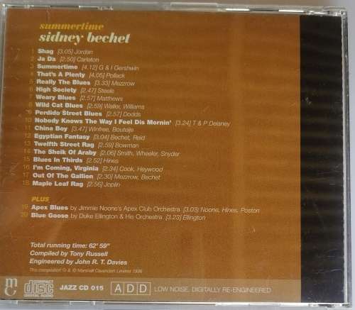 Sidney Bechet - Summertime cd