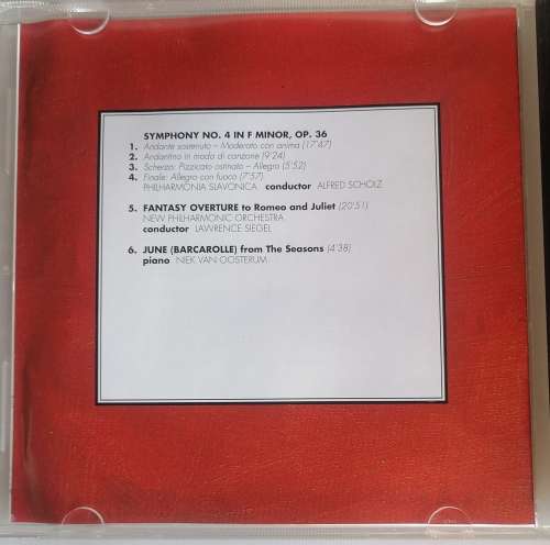 Tchaikovsky - Symphony no 4 in f minor cd
