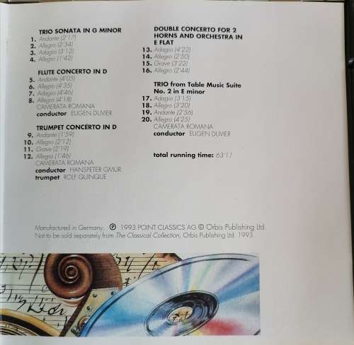 Telemann - Baroque masterpieces cd