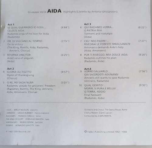 Discovering opera: Aida cd