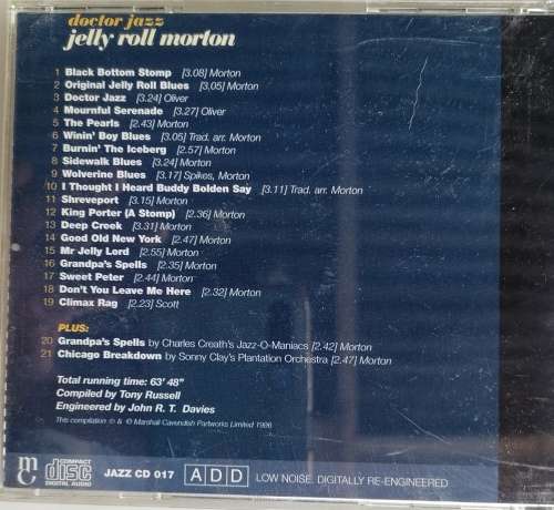 Jelly Roll Morton - Doctor jazz cd