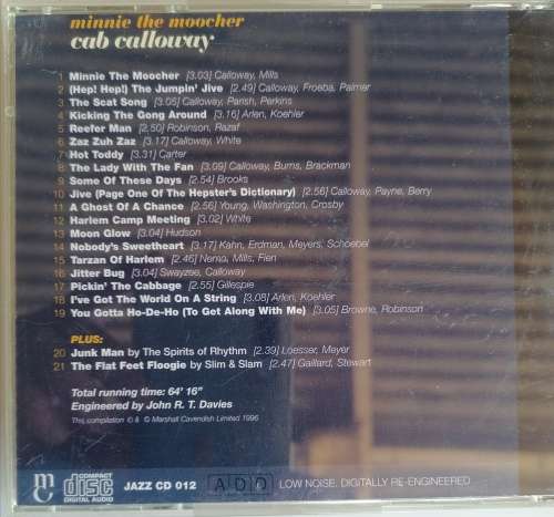 Cab Calloway - Minnie the moocher cd