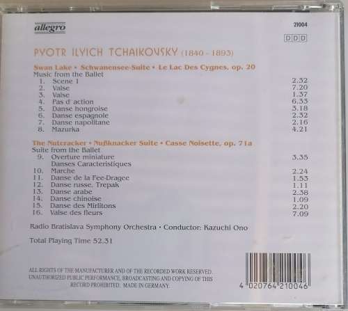 Tchaikowsky - Ballet music cd