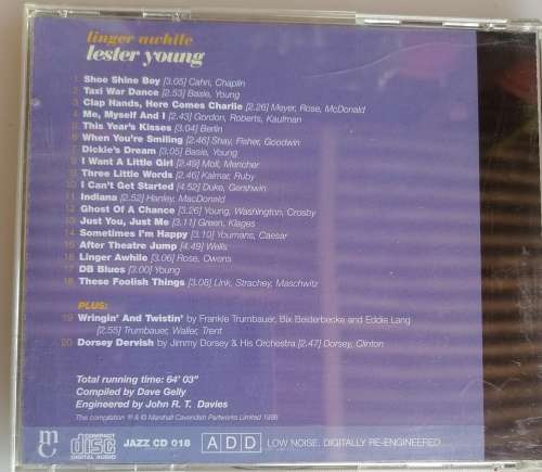 Lester Young - Linger awhile cd