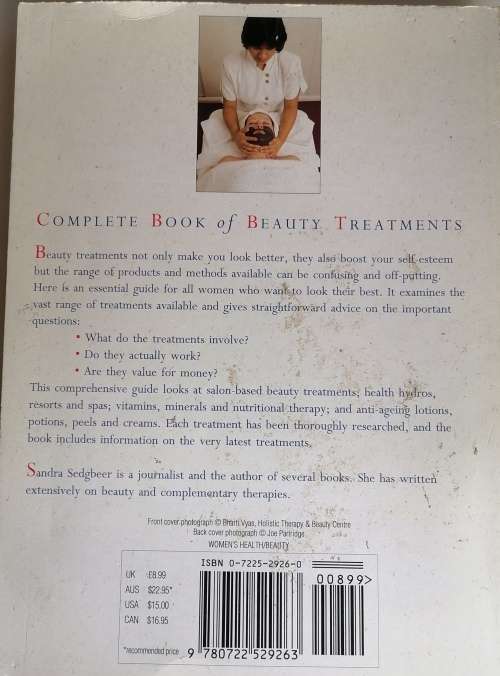 Complete book of beauty treatments by Sandra Sedgbeer