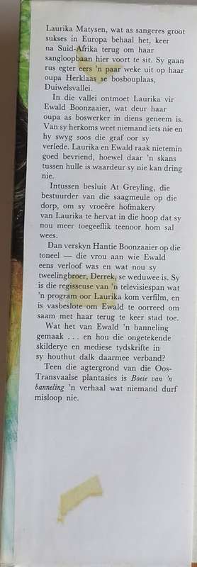 Boeie van `n banneling deur Christo van der Merwe