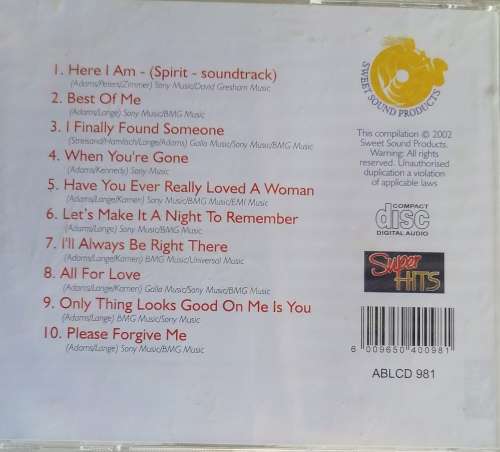 With love from Bryan Adams - Ultimate tribute cd