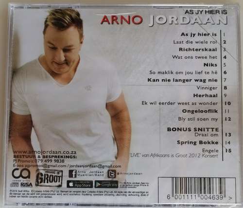 Arno Jordaan - As jy hier is cd *geseel*