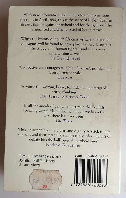 Helen Suzman - Memoirs in no uncertain terms