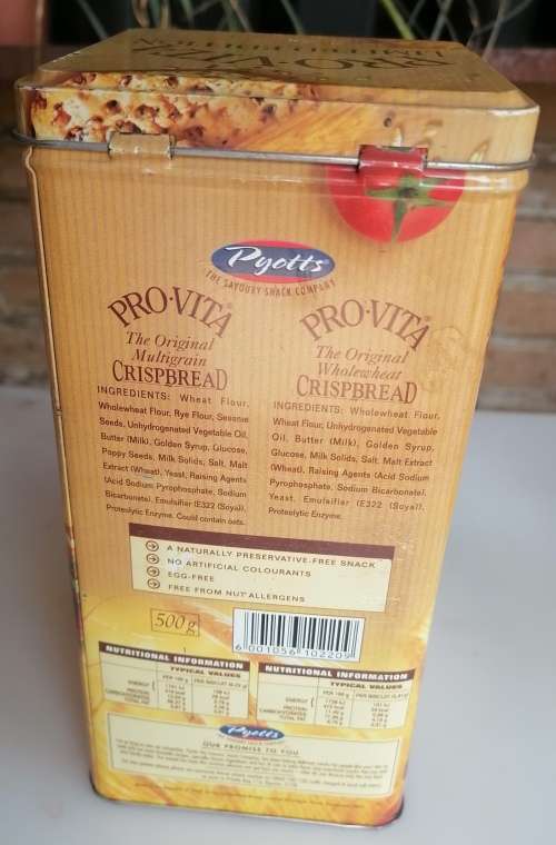 Pro-vita crispbread tin limited edition