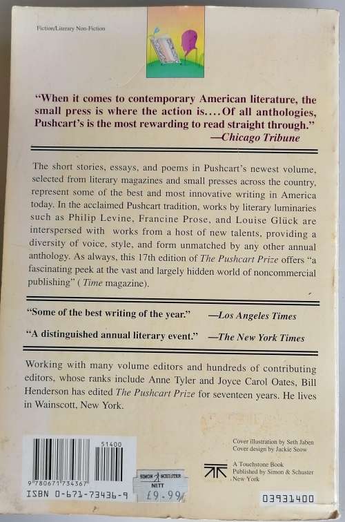 The pushcart prize, XVII edited by Bill Henderson