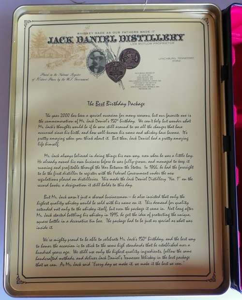 Jack Daniel`s tin