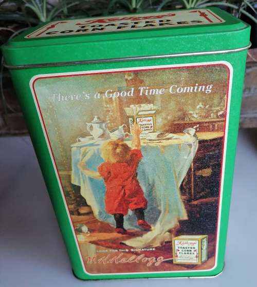Kellogg`s corn flakes tin