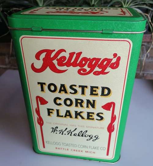 Kellogg`s corn flakes tin