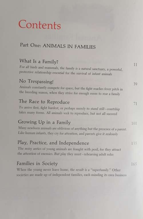 Animal families
