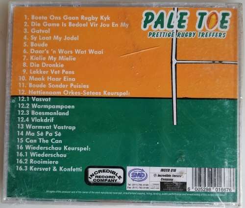 Pale toe - Prettige rugby treffers cd *geseel*