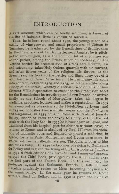 Gargantua and Pantagruel by Francois Rabelais