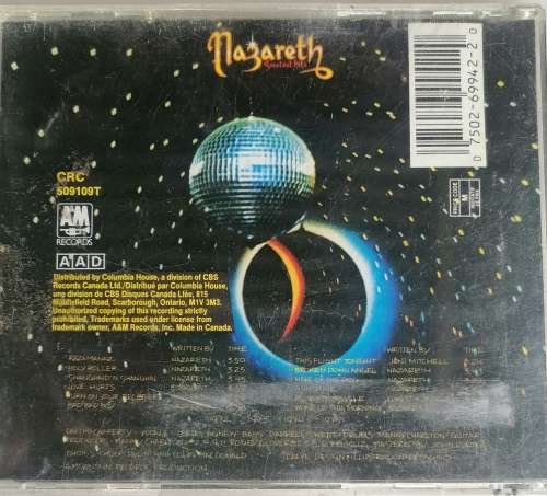 Nazareth - Greatest hits cd
