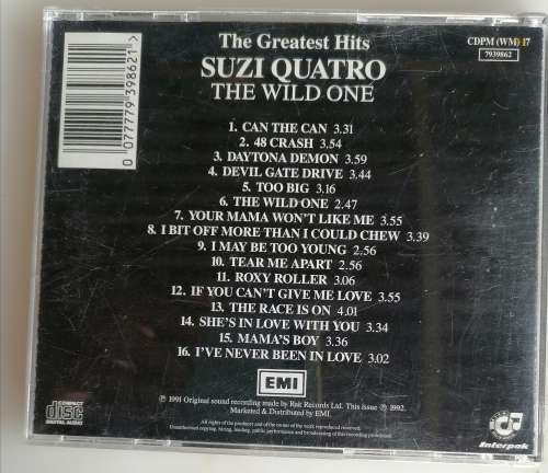 Suzi Quatro - The greatest hits cd