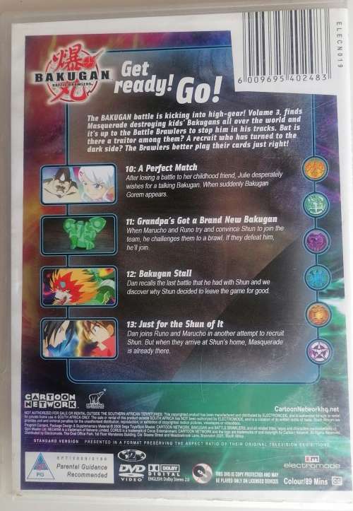 Bakugan vol 3 dvd