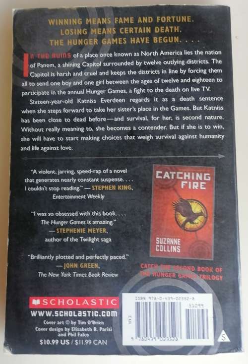 The hunger games by Suzanne Collins