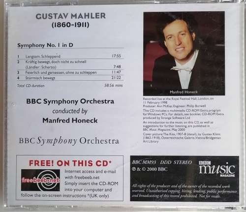 Mahler symphony no 1 cd