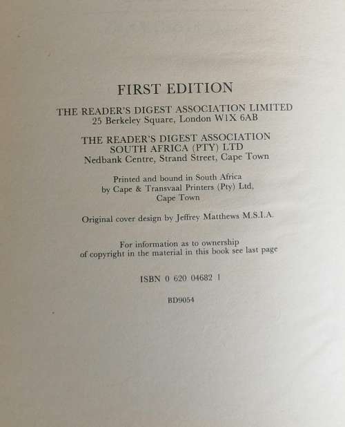 Reader`s digest condensed book: First edition presented to L. E. A. Slater