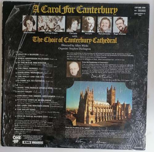 A carol for Canterbury lp