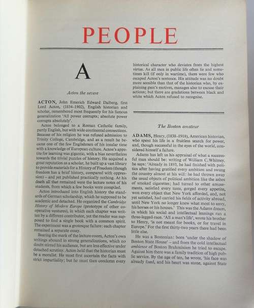Places people things and ideas