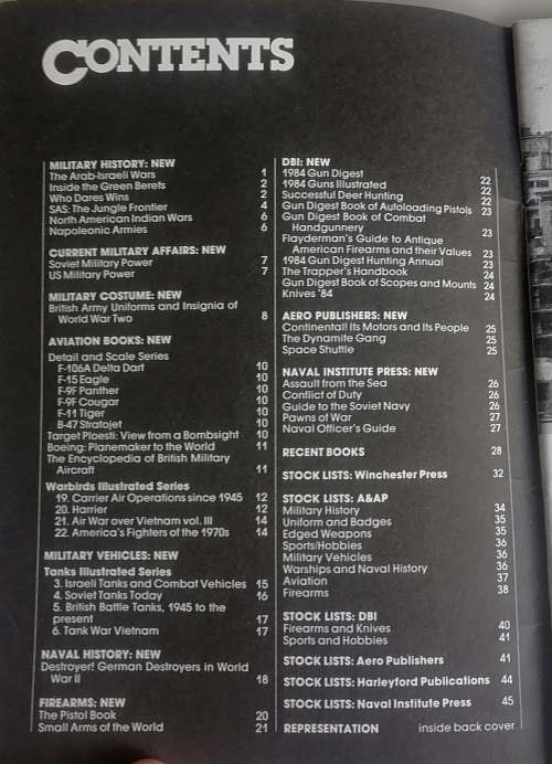 Arms and armour press July to December 1983