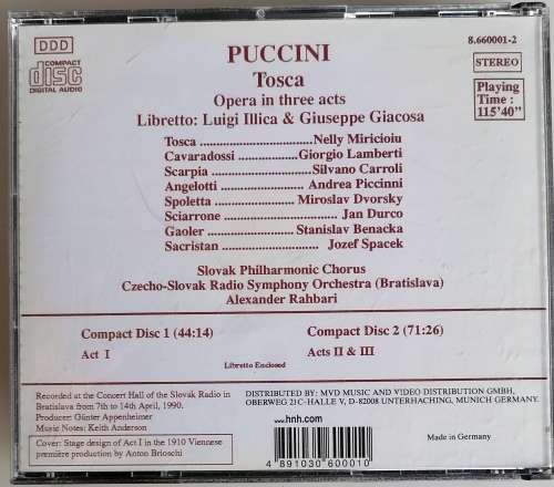 Opera classics: Tosca 2cd
