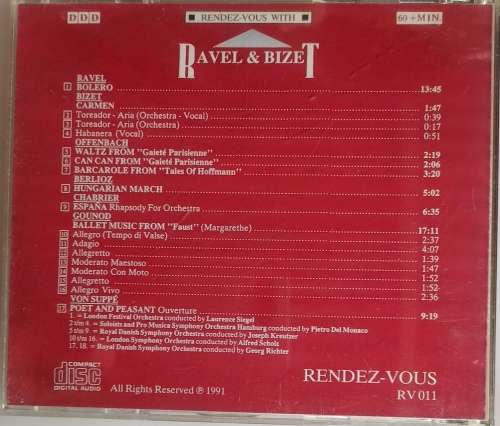 Ravel and Bizet cd
