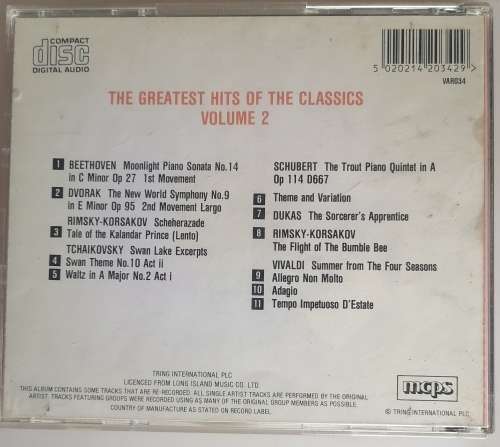 Greatest hits of the classics volume 2 (cd)