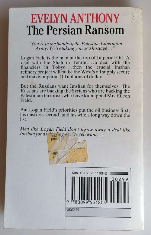The persian ransom by Evelyn Anthony