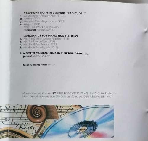 Schubert: Romantic masterpieces cd