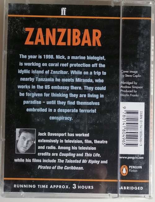 Zanzibar by Giles Foden - Audiobook on tapes