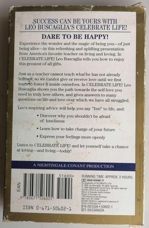 Celebrate life by Leo Buscaglia - Audiobook on tapes