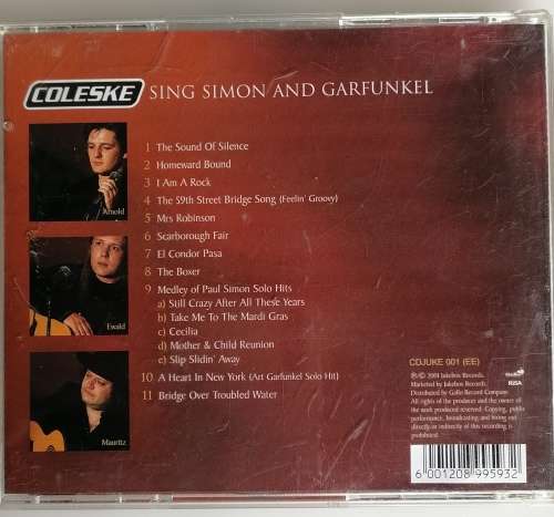 Coleske sing Simon and Garfunkel cd