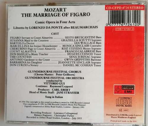 Mozart - The marriage of Figaro 2cd