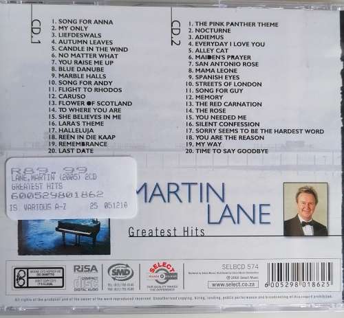 Martin Lane - Greatest hits 2cd
